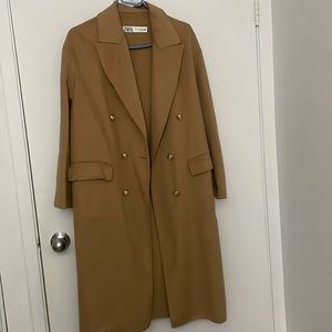 ZARA Oversized Brown Coat in xs